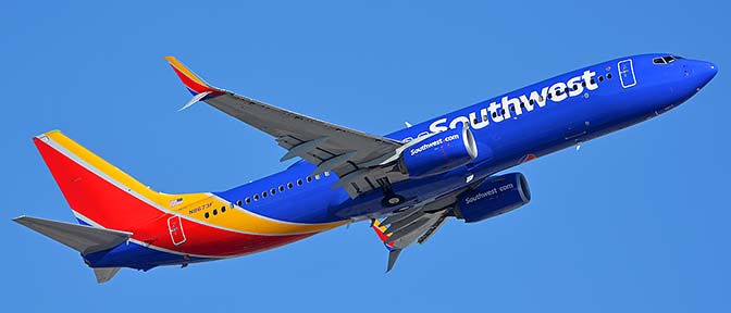 Southwest Boeing 737-8H4 N8673F, Phoenix Sky Harbor, October 16, 2017